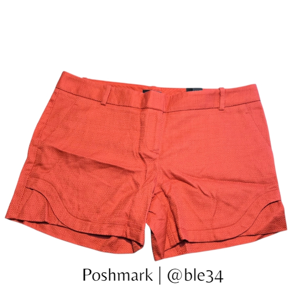 NWT 🏷 The Limited Chino Textured Red Shorts SZ 10